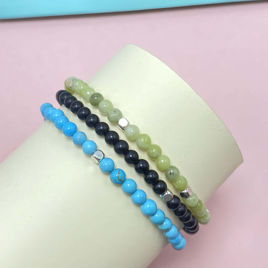 Triple Strand Jade Improve Sleep Crystal Bracelet