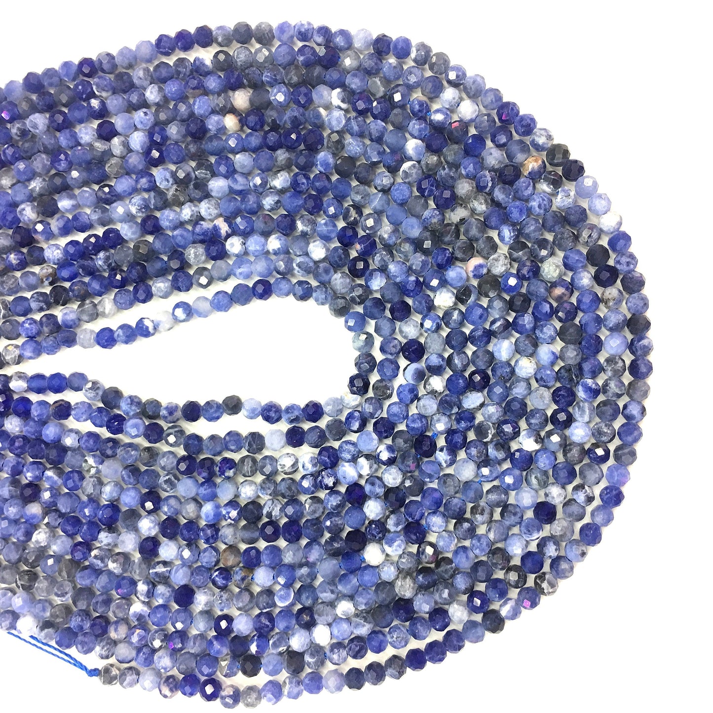Natural Blue Sodalite Small Size Loose Beads
