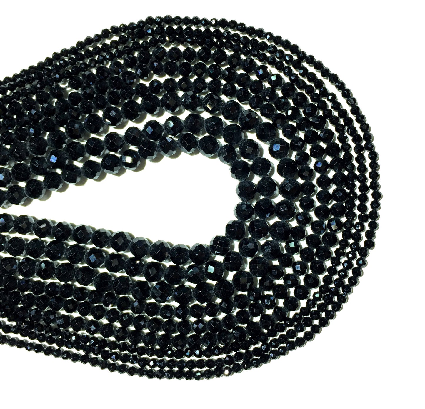 Natural Black Spinel Small Size Loose Beads