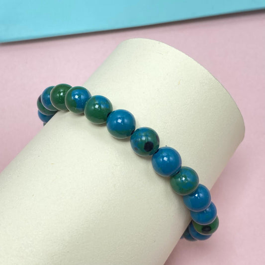 Chrysocolla to Improve Body and Health Crystal Bracelet