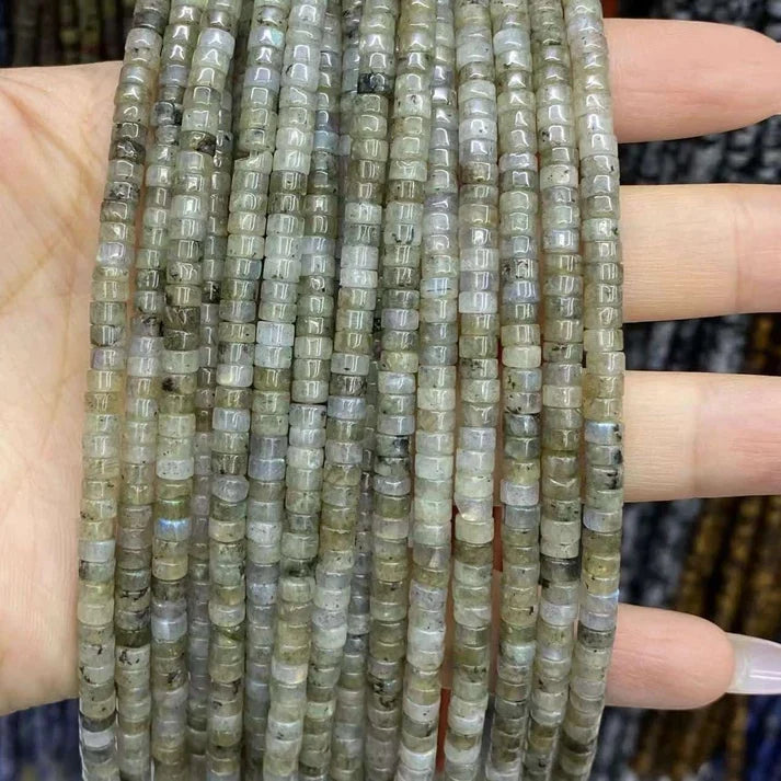 Heshi Shape Labradorite Beads
