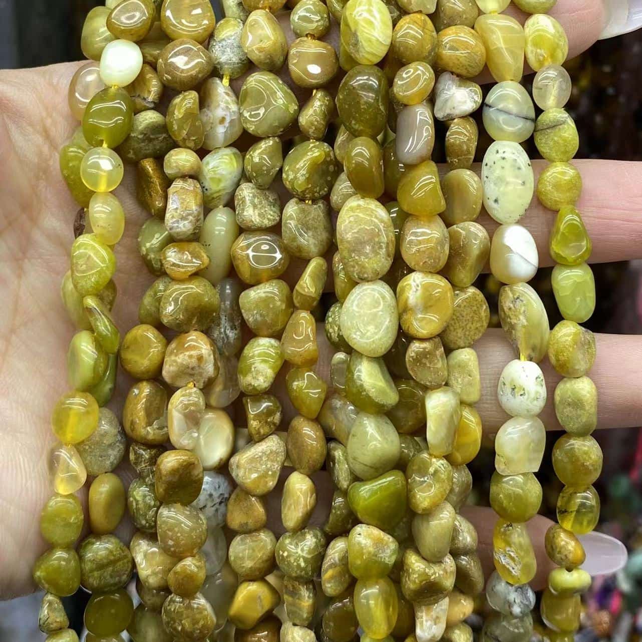 Irregular Smooth Beads 6-8mm Gemstone/Quartz/Jasper/Agate