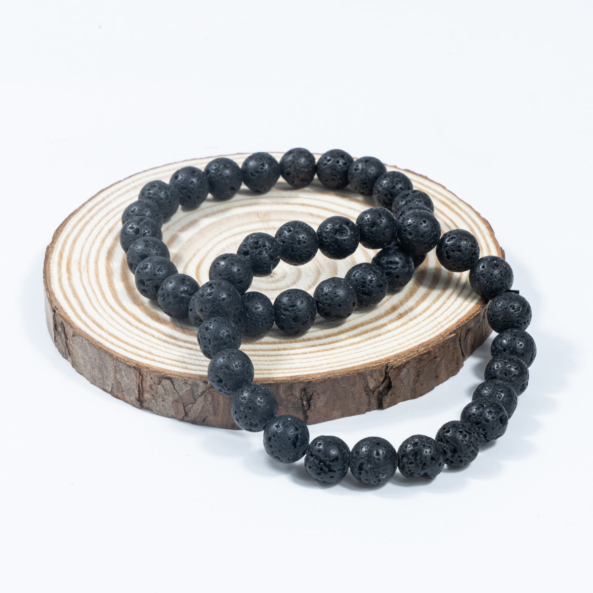 8mm Natural Volcanic Rock Stone Bracelet Wholesale