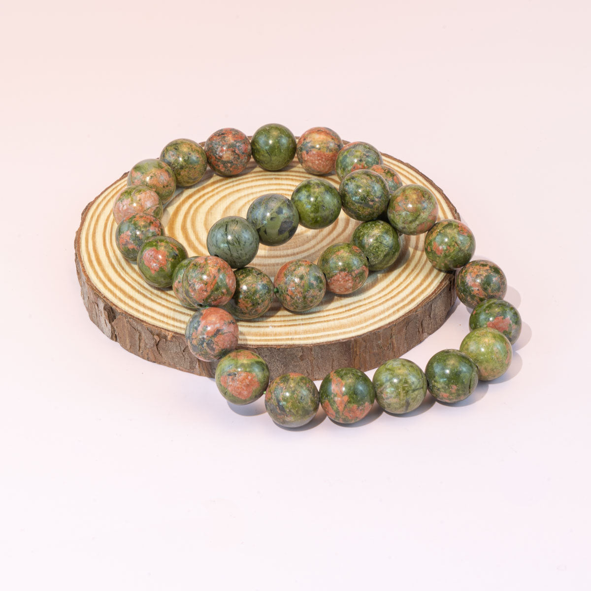 8mm/12mm Natural Unakite Bracelet Wholesale