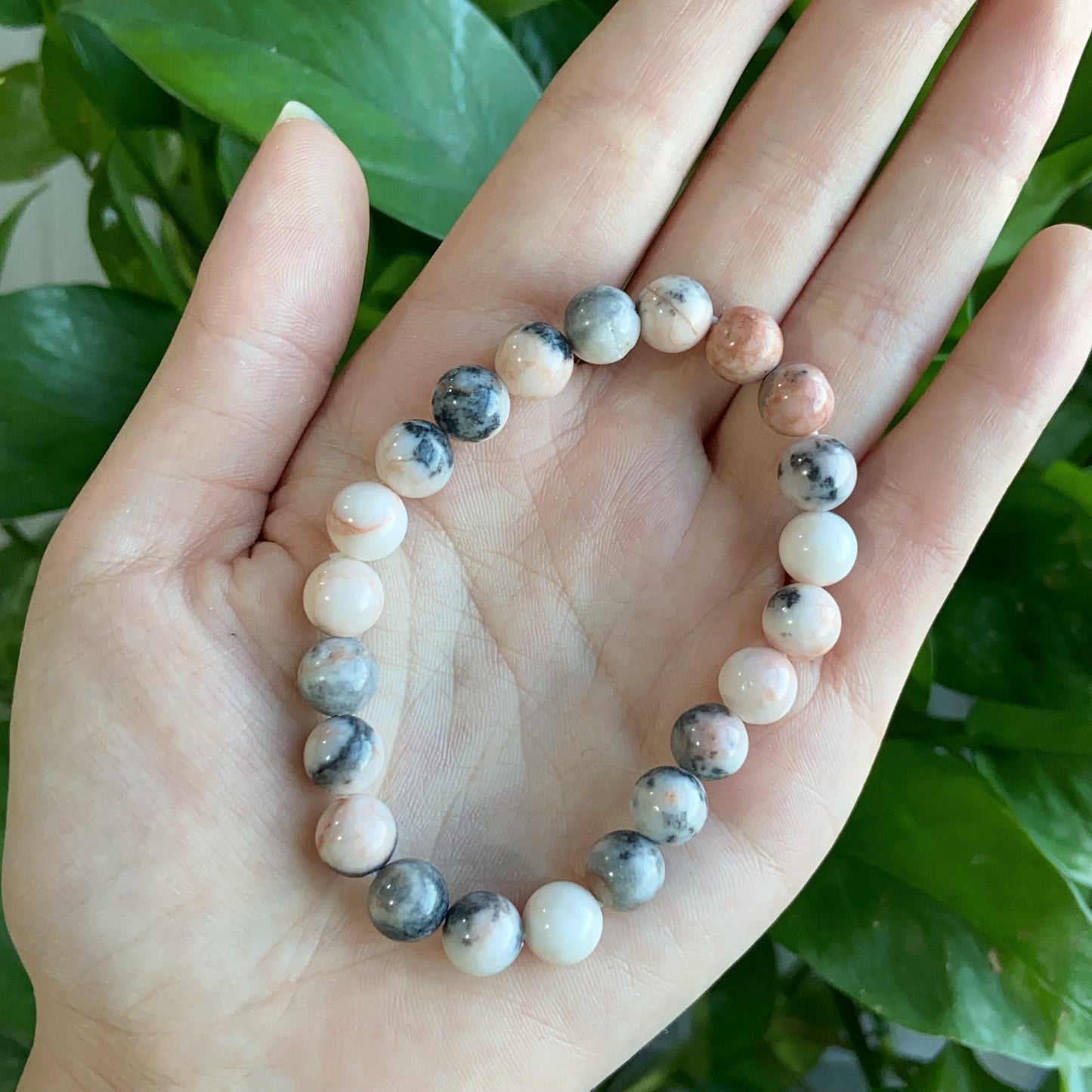 Pink Zebra Jasper Bracelet $9.99/4PCS