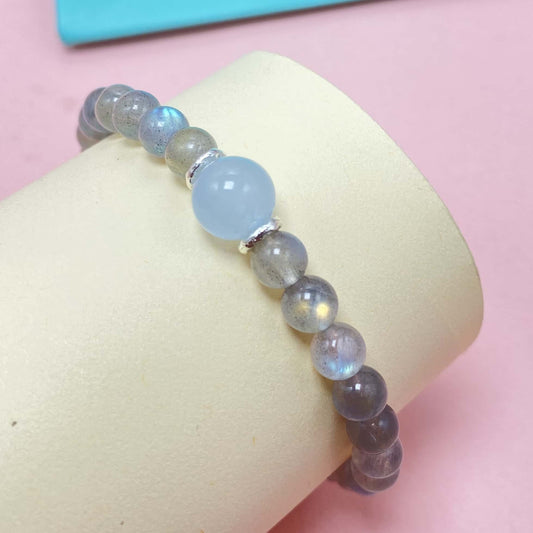 Labradorite to Help Lower Stress & Anxiety Level Crystal Bracelet