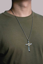 Load image into Gallery viewer, Takahashi Goro Round Brass Cross 925 Silver Pendant