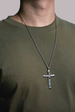 Load image into Gallery viewer, Japan Takahashi Goro Feather Cross 925 Silver Pendant