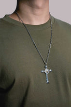 Load image into Gallery viewer, Cross Brass Small Eagle Wheel Goro 925 Silver Pendant