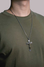 Load image into Gallery viewer, Jesus Cross Brass 925 Silver Pendant