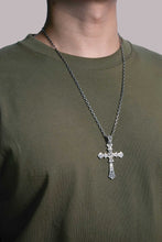 Load image into Gallery viewer, Antique Pattern Cross 925 Silver Pendant