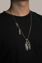 Load image into Gallery viewer, Retro Silver Eagle Claw Feather Necklace Set Takahashi Goro