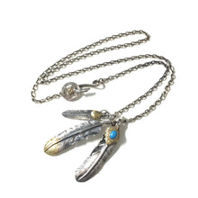 Load image into Gallery viewer, Japan Takahashi Goro Retro Feather Necklace Set 925 Silver