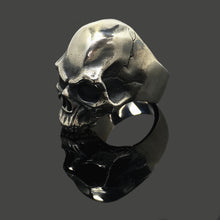 Load image into Gallery viewer, 925 Sterling Silver Retro Skinny Skull Ring
