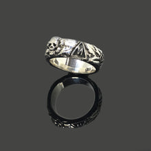 Load image into Gallery viewer, Small Skull Retro 925 Sterling Silver Ring