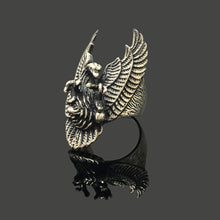 Load image into Gallery viewer, Retro Eagle Spread Wings 925 Sterling Silver Ring