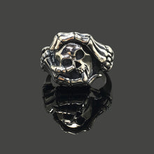 Load image into Gallery viewer, 925 Sterling Silver Retro Skull Fist Ring