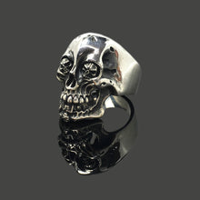 Load image into Gallery viewer, TS Handmade Silver Retro 925 Sterling Silver Skull Ring