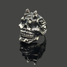 Load image into Gallery viewer, Skull Ring Retro 925 Sterling Silver