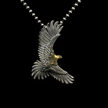 Load image into Gallery viewer, 925 Silver and Brass Eagle Pendant