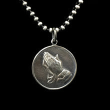 Load image into Gallery viewer, Prayer Hand Pendant Retro 925 Sterling Silver