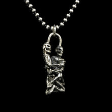Load image into Gallery viewer, Retro Double Skulls 925 Sterling Silver Pendant