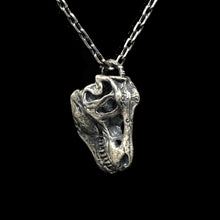 Load image into Gallery viewer, Retro Animal Skull Silver Pendant