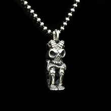 Load image into Gallery viewer, Retro Skull 925 Sterling Silver Pendant