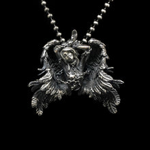 Load image into Gallery viewer, Retro Sterling Silver Wing Pendant