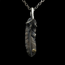 Load image into Gallery viewer, Left Eagle Claw Feather Retro 925 Silver Pendant Japan Takahashi Goro