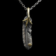 Load image into Gallery viewer, Left Eagle Claw Feather Retro 925 Silver Pendant  Japan Takahashi Goro with Sign