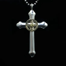 Load image into Gallery viewer, Cross Brass Small Eagle Wheel Goro 925 Silver Pendant