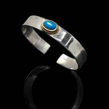Load image into Gallery viewer, Takahashi Goro Turquoise Bracelet 925 Sterling Silver