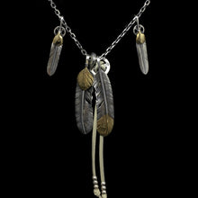 Load image into Gallery viewer, 925 Sterling Silver Takahashi Goro Retro John Mayer Necklace Feather
