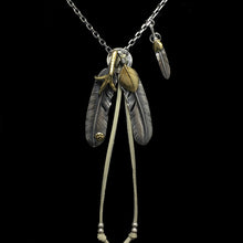 Load image into Gallery viewer, Takahashi Goro Eagle Claw Feather Necklace Set Retro