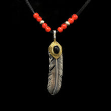 Load image into Gallery viewer, Japan Takahashi Goro John Mayer  Right Necklace Feather