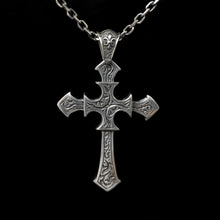 Load image into Gallery viewer, Antique Pattern Cross 925 Silver Pendant