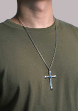 Load image into Gallery viewer, Japan Takahashi Goro Turquoise Cross 925 Silver Pendant