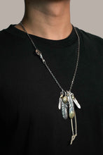 Load image into Gallery viewer, 925 Sterling Silver Takahashi Goro Retro Feather Necklace Set
