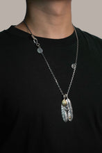 Load image into Gallery viewer, Japan Takahashi Goro Retro 925 Sterling Silver Feather Necklace Set