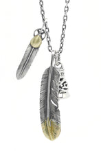 Load image into Gallery viewer, Retro 925 Sterling Silver Goro Feather Necklace Set