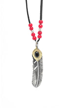 Load image into Gallery viewer, Japan Takahashi Goro Right Feather Necklace Set