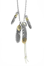 Load image into Gallery viewer, 925 Sterling Silver Takahashi Goro Retro Feather Necklace Set