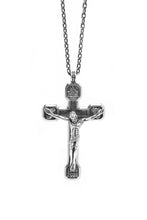 Load image into Gallery viewer, Jesus Large Cross 925 Silver Pendant