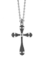 Load image into Gallery viewer, Large Antique Simple Cross 925 Silver Pendant