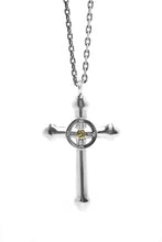 Load image into Gallery viewer, Takahashi Goro Round Brass Cross 925 Silver Pendant