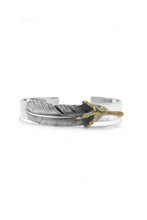 Load image into Gallery viewer, Takahashi Goro Feather Retro Sterling Silver Bangle