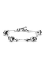 Load image into Gallery viewer, Retro 925 Sterling Silver Skeleton Head Bracelet