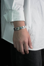 Load image into Gallery viewer, 925 Sterling Silver Goros Turquoise Feather Bracelet
