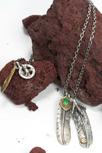 Load image into Gallery viewer, Retro Silver Eagle Claw Feather Necklace Set Takahashi Goro
